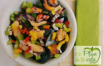 MEJILLONES VINAGRETA PIMIENTOS