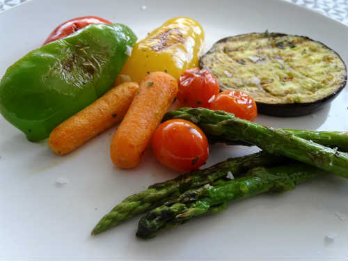 Parrillada de verduras al curry